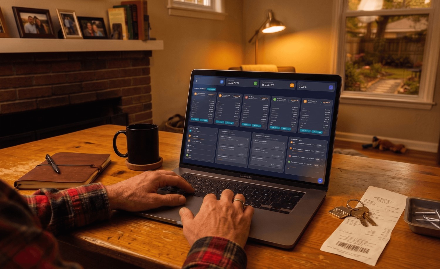 Hard money lender reviewing a real estate investment deal package